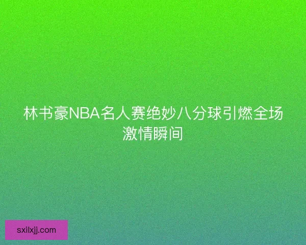 林书豪NBA名人赛绝妙八分球引燃全场激情瞬间 林书豪NBA名人赛绝妙八分球引燃全场激情瞬间
